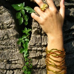 Huge gold plated silver bracelet from my Promenade collection