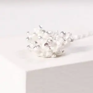 Ethical White Fair Silver Necklace Rosée Collection