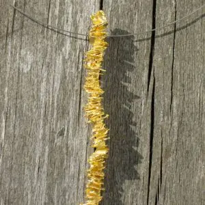 Pendant Fair Silver Gold Plated Textured Raw Design Nako