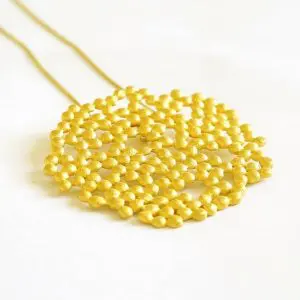 Pendant gold plated, bubble design, perles de pluie collection