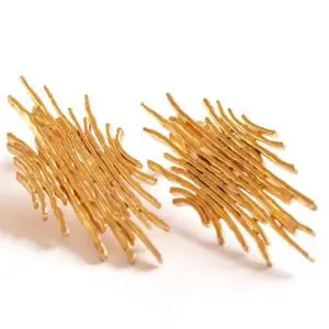 Rose Gold Plated Stud Earrings from the Guermante Collection