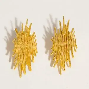 Gold Plated Earrings from Guermante Collection